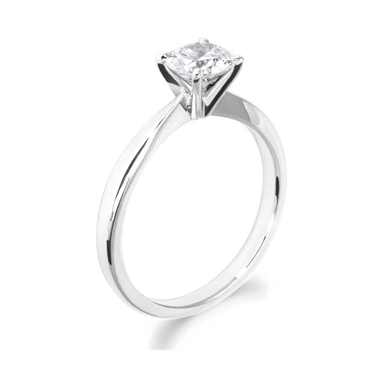 4 Claw Classic Brilliant Cut Platinum Solitaire