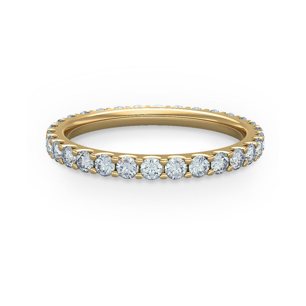 Micro Claw Set 2mm Gold Full Eternity Ring