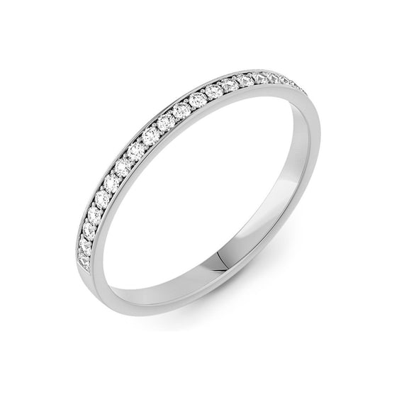 Grain Set Vintage 2mm Half Eternity